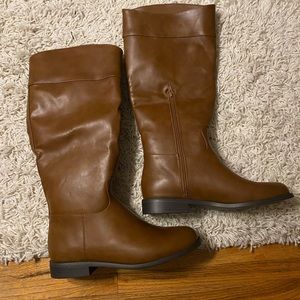 JustFab tan boots size 9.5